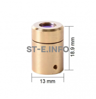 Защитный колпачок с защитным стеклом для QBH коннектора оптоволокна MAXQBHE05 - st-e.info - Омск