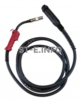 Сварочная горелка для полуавтомата QTB-500A длина кабеля 3 метра, евроадаптер - st-e.info - Омск