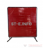 Экран защитный 1.74х1.74m, красный - st-e.info - Омск