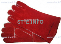 Перчатки-краги сварщика TETU 104 KEVLAR RED - st-e.info - Омск