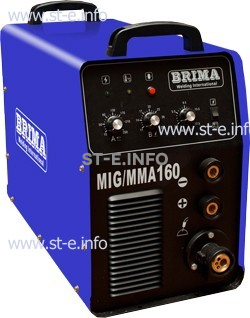 Сварочный полуавтомат инверторный одноблочный Brima MIG/MMA-160 - st-e.info - Омск